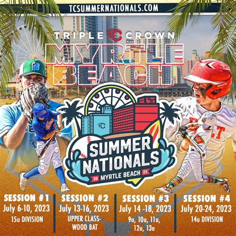 August 3-6, 2023 LEARN MORE Register Now Who&x27;s Coming Gate Passes Pencil Us In How Good Are You Hotels GRAND PARK ATHLETIC COMPLEX Located on the Atlantic Coast in the city of Myrtle Beach, South Carolina, Grand Park at The Market Common is one of the premiere youth baseball complexes in the country. . Myrtle beach baseball tournament 2023